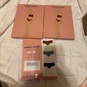 Women’s panties thongs bundle of 3 boxes